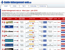 Tablet Screenshot of guide-hebergement-web.ca